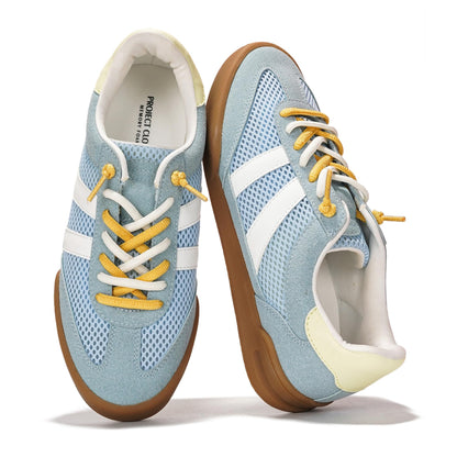 Leather Slip-On Memory Foam Sneakers