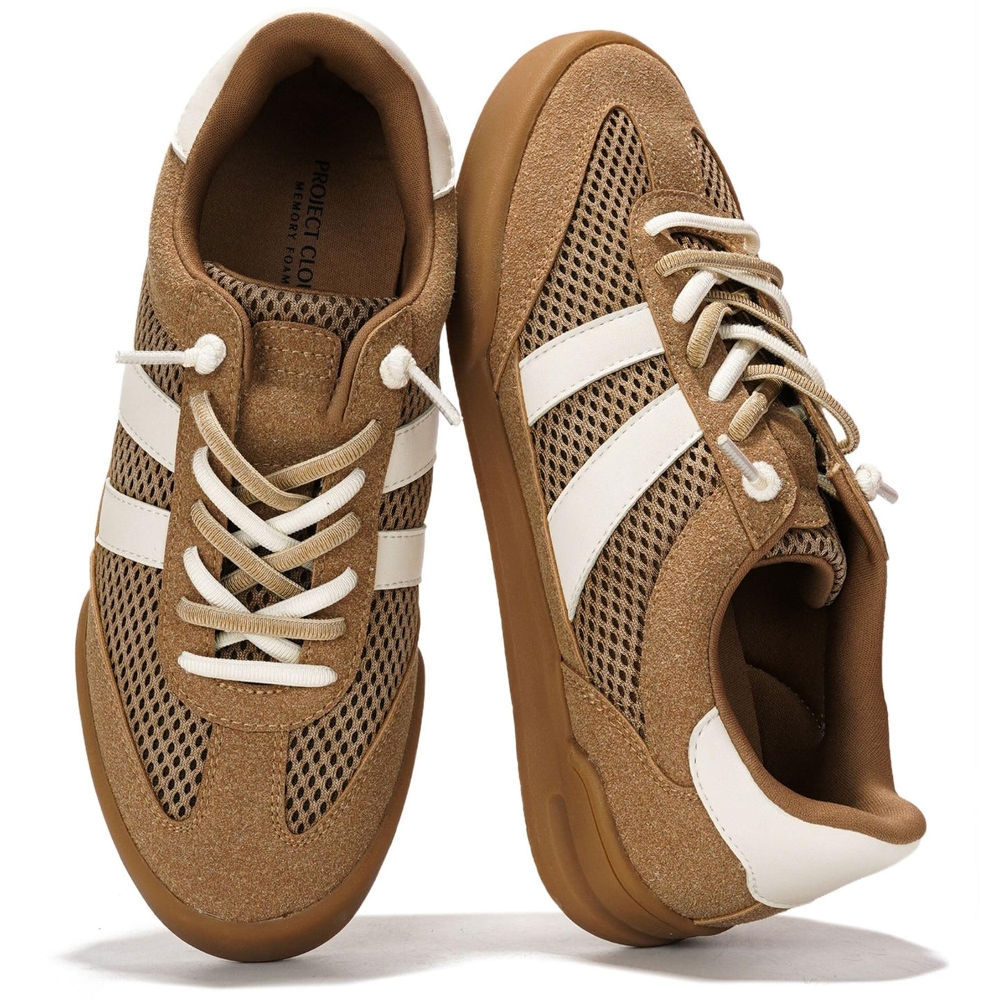 Leather Slip-On Memory Foam Sneakers