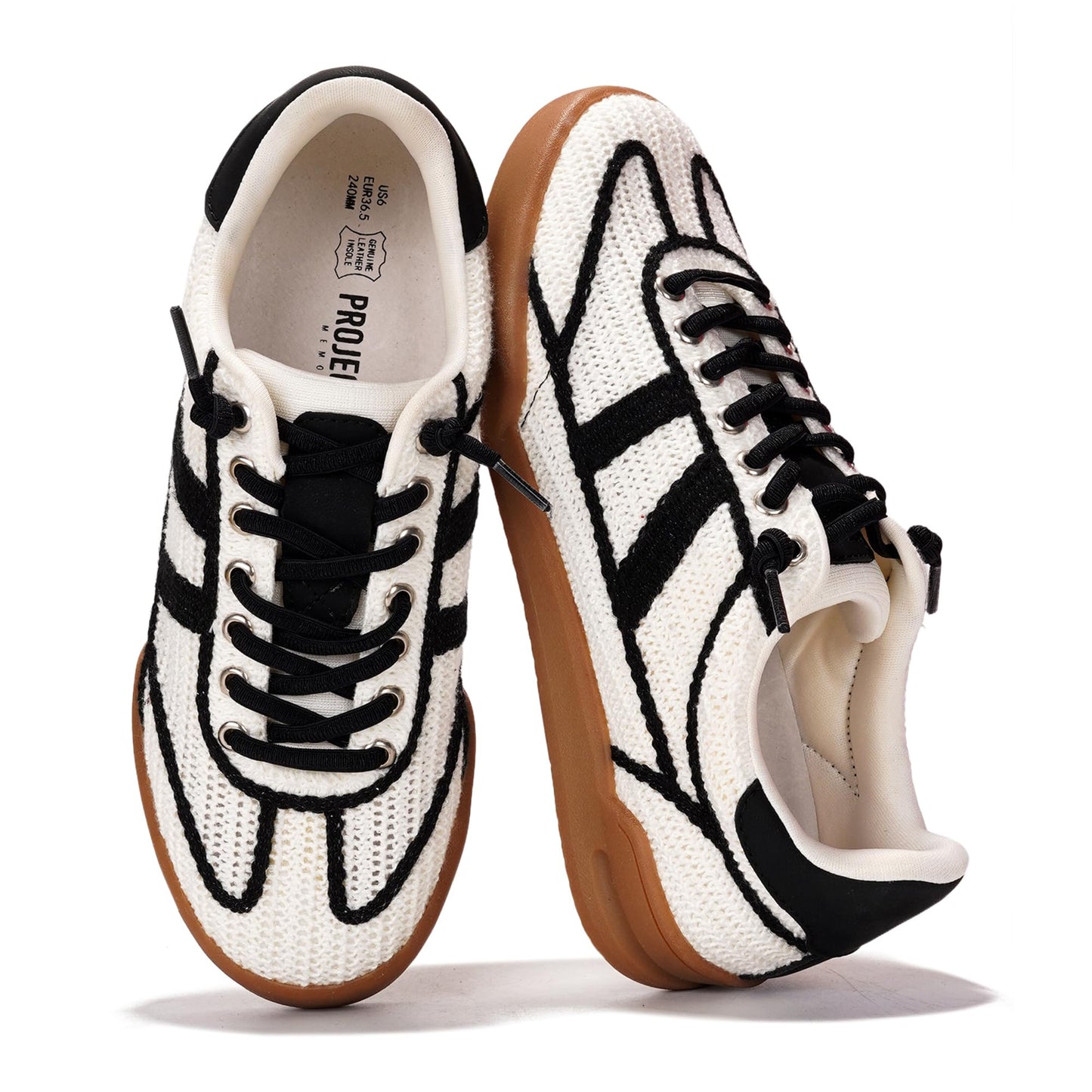 Leather Slip-On Memory Foam Sneakers